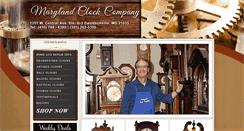 Desktop Screenshot of marylandclockco.com